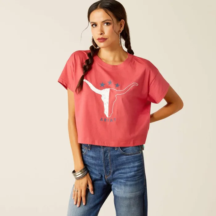 Lone Star TShirt Garnet Rose Women Ariat TShirts and Tops