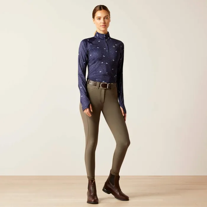 Lowell 20 14 Zip Baselayer Navy Ditsy Women Ariat TShirts and Tops Lowell 20 14 Zip Baselayer Navy Ditsy Women Ariat TShirts and Tops