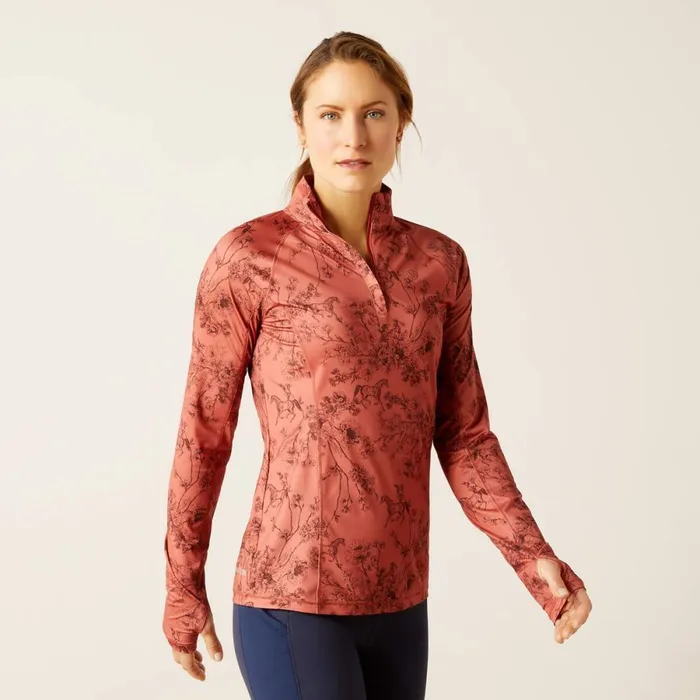 Lowell 20 14 Zip Baselayer Toile Women Ariat TShirts and Tops