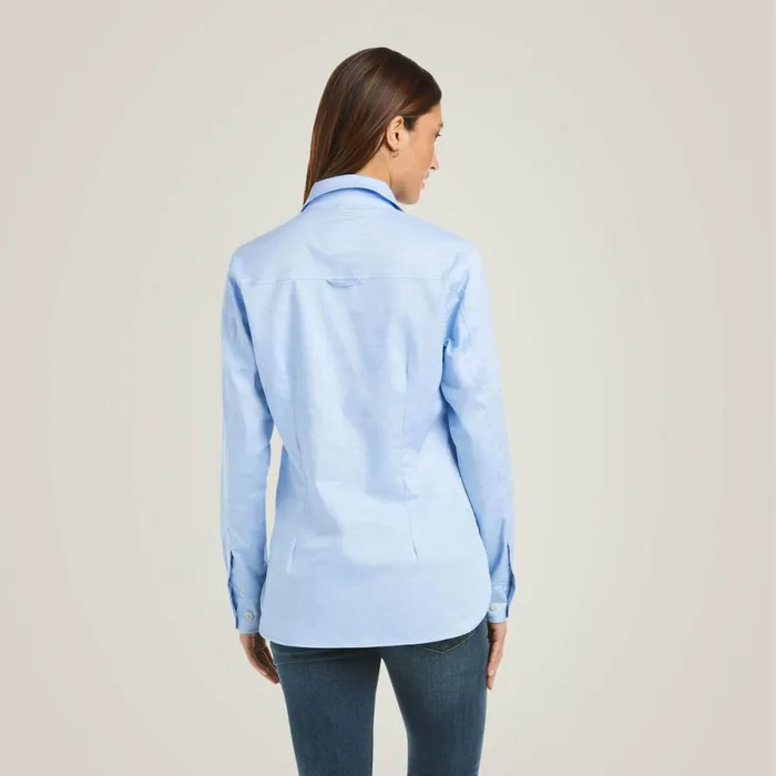 Loyola Popover Shirt Chambray Blue Women Ariat TShirts and Tops