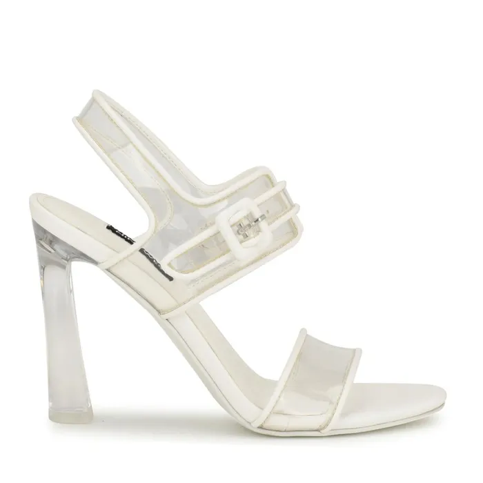 Lucile Clear Strappy Sandals Clear Women Nine West Dress