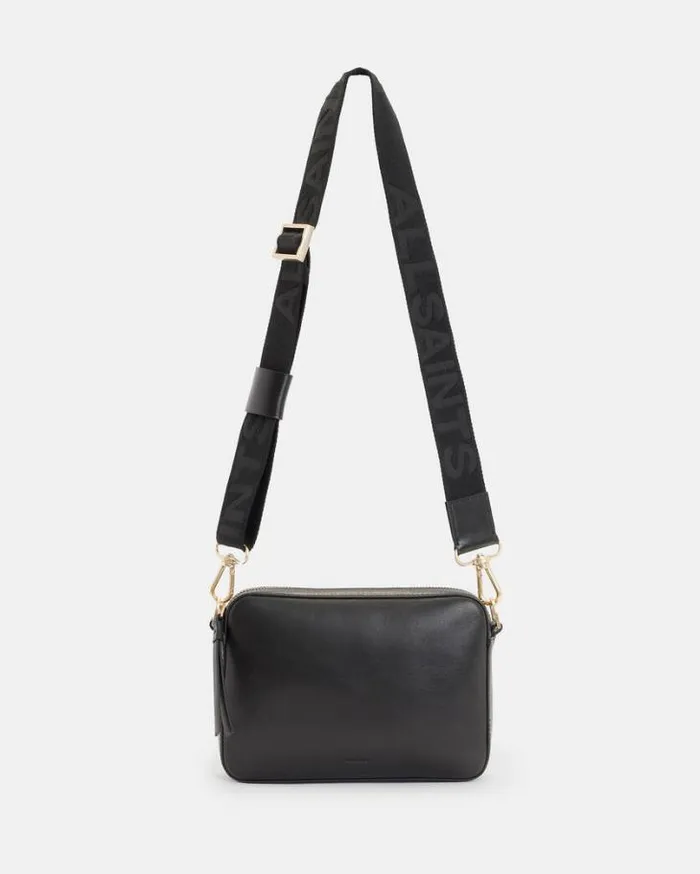 Lucile Leather Crossbody Bag Black Women AllSaints Accessories