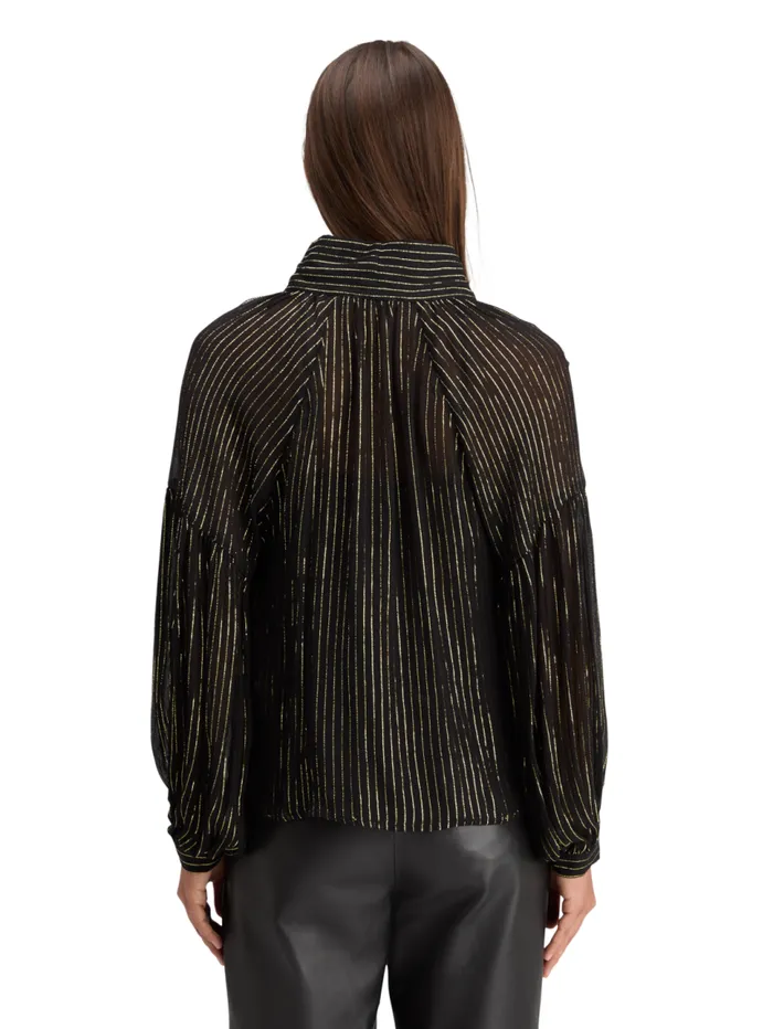LUREX TOP WITH BOW NECK Evening Black Women Scotch and Soda Blouses and Shirts LUREX TOP WITH BOW NECK Evening Black Women Scotch and Soda Blouses and Shirts