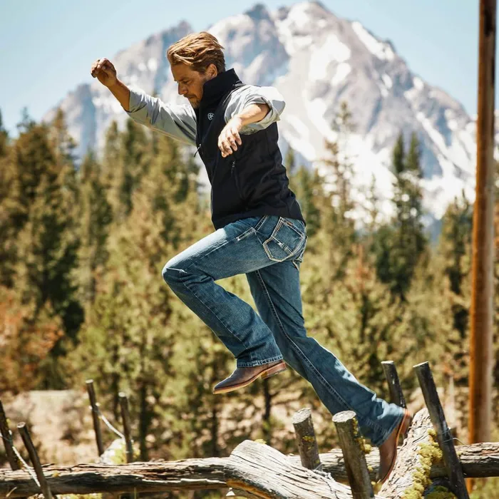 M4 Low Rise Boundary Boot Cut Jean Gulch Men Ariat Denim M4 Low Rise Boundary Boot Cut Jean Gulch Men Ariat Denim