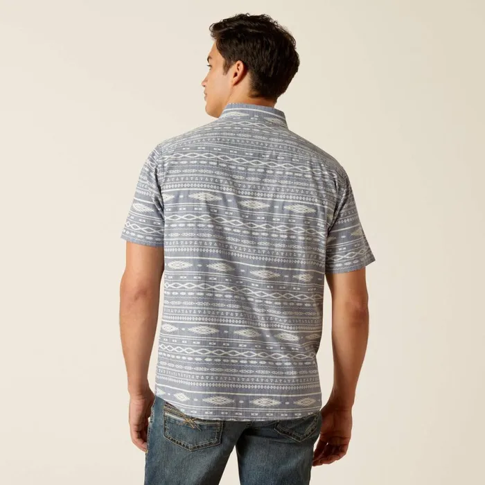 Mack Stretch Modern Fit Shirt Chambray Blue Men Ariat Button Down Shirts Mack Stretch Modern Fit Shirt Chambray Blue Men Ariat Button Down Shirts