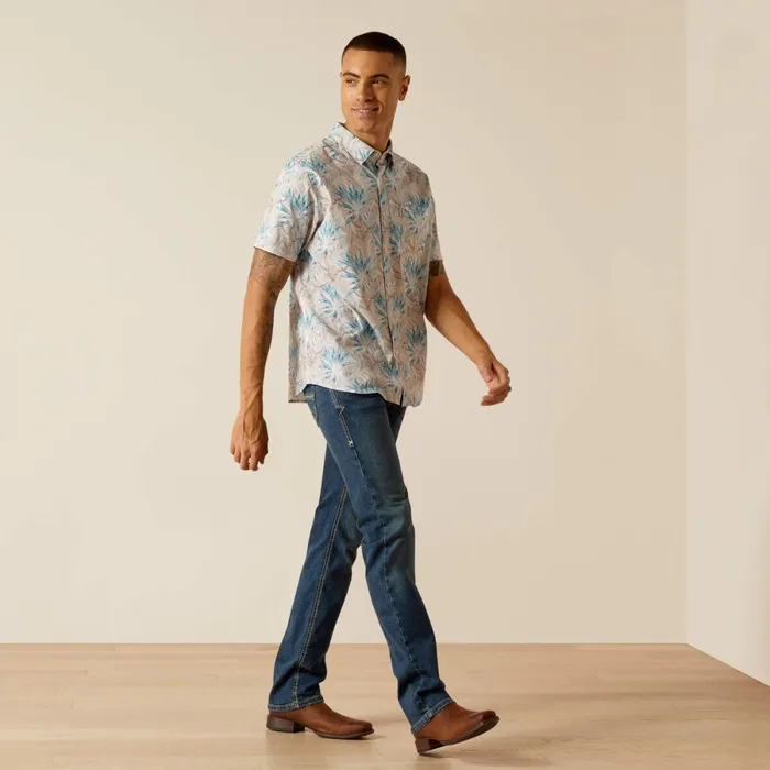 Macklin Stretch Modern Fit Shirt Moonbeam Men Ariat Button Down Shirts Macklin Stretch Modern Fit Shirt Moonbeam Men Ariat Button Down Shirts