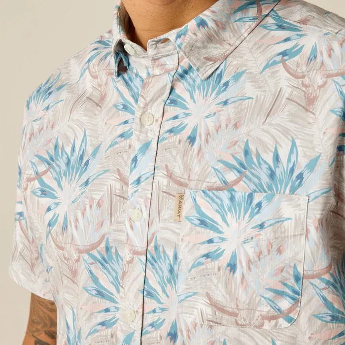 Macklin Stretch Modern Fit Shirt Moonbeam Men Ariat Button Down Shirts Macklin Stretch Modern Fit Shirt Moonbeam Men Ariat Button Down Shirts