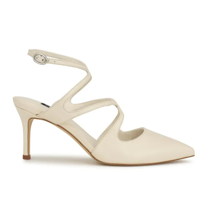 Maes Dress Pumps Ivory Leather Women Nine West Pumps