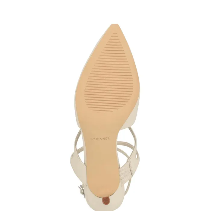 Maes Dress Pumps Ivory Leather Women Nine West Pumps Maes Dress Pumps Ivory Leather Women Nine West Pumps