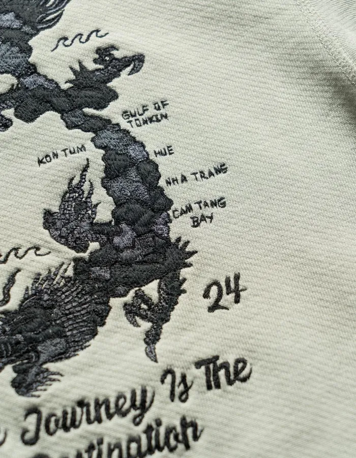 Maharishi Crew Sweats 5248 Dragon Map Vintage Crew Sweat Sage 8211 Men