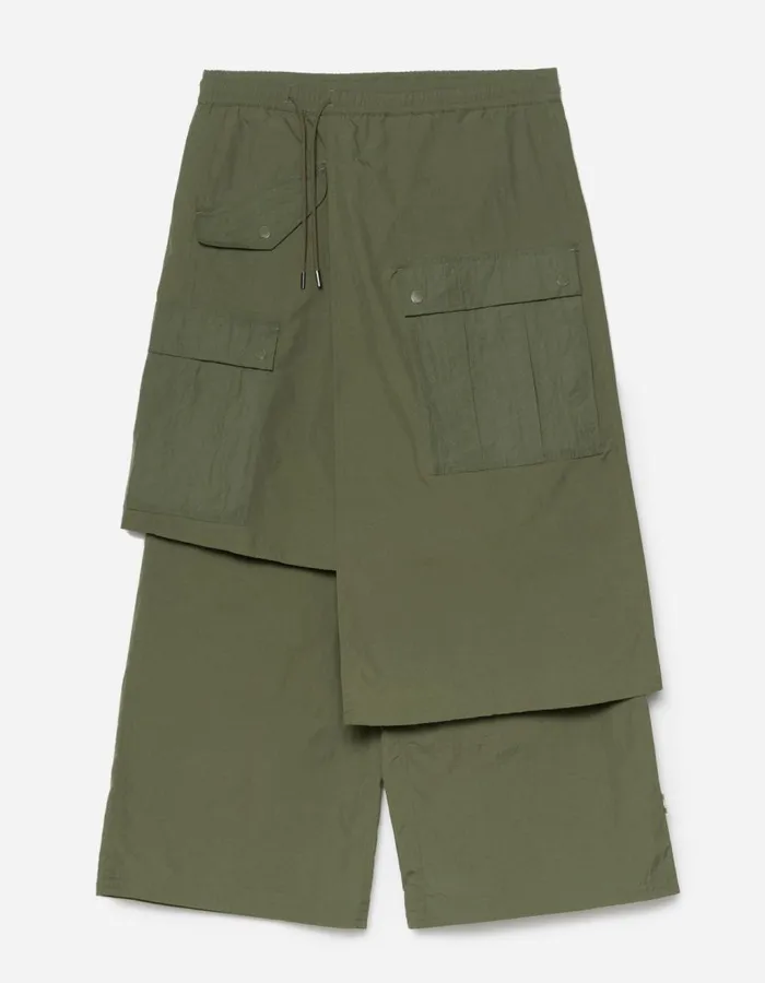 Maharishi Hakama Pants 5283 Asym Cargo Hakama Pants WR Olive 8211 Men