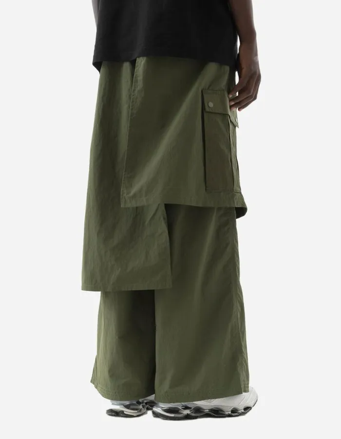 Maharishi Hakama Pants 5283 Asym Cargo Hakama Pants WR Olive 8211 Men