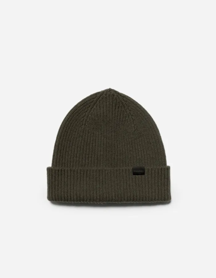 Maharishi Hats 1405 Maharishi Lambswool Beanie Olive 8211 Men