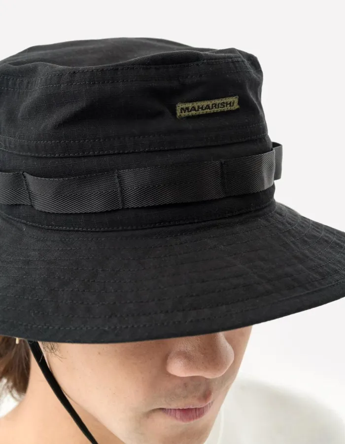 Maharishi Hats 5218 Cordura Simtex WR Boonie Hat Black 8211 Men