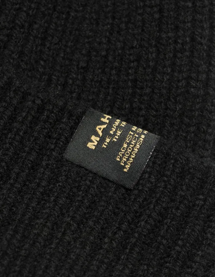Maharishi Hats 9153 Wool MILTYPE Beanie Black 8211 Men