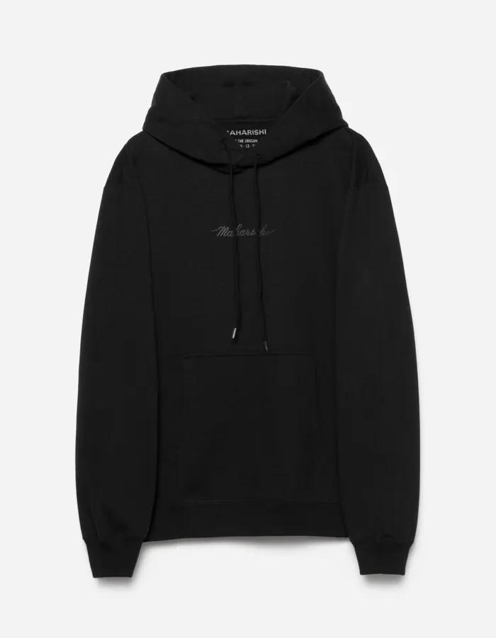Maharishi Hooded Sweats 4622 Maharishi Organic Hooded Sweat Black 8211 Men