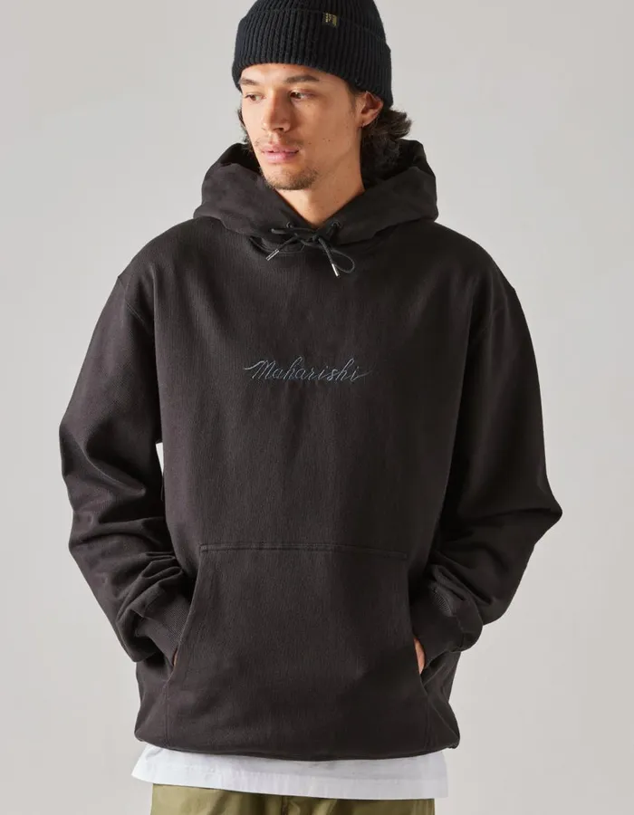 Maharishi Hooded Sweats 4622 Maharishi Organic Hooded Sweat Black 8211 Men