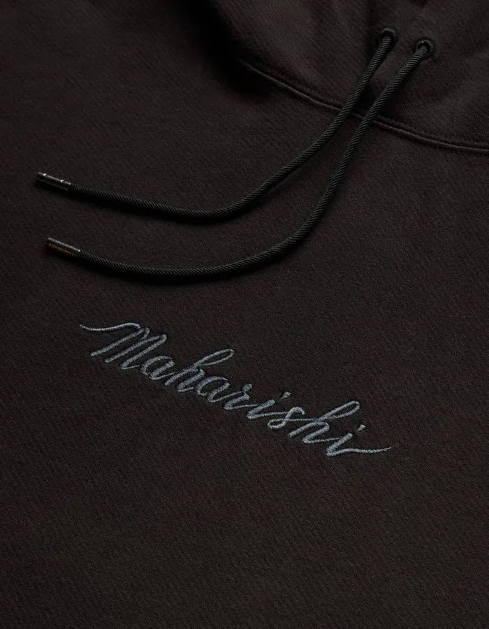 Maharishi Hooded Sweats 4622 Maharishi Organic Hooded Sweat Black 8211 Men