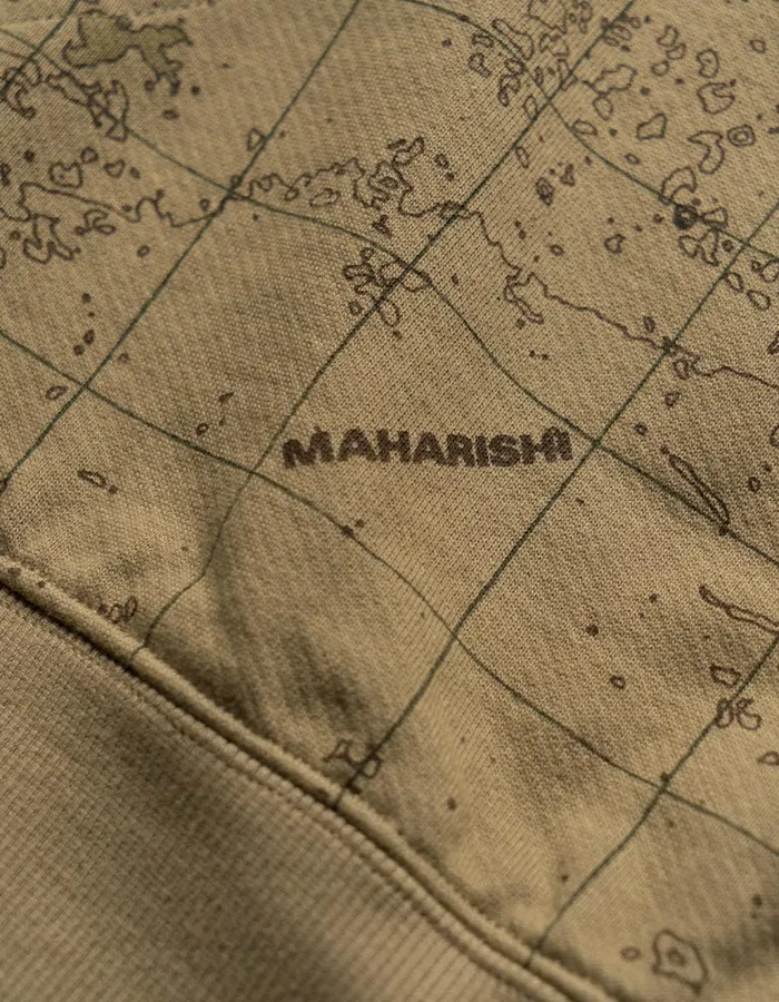 Maharishi Hooded Sweats 5228 Contour Hooded Sweat Desert 8211 Men
