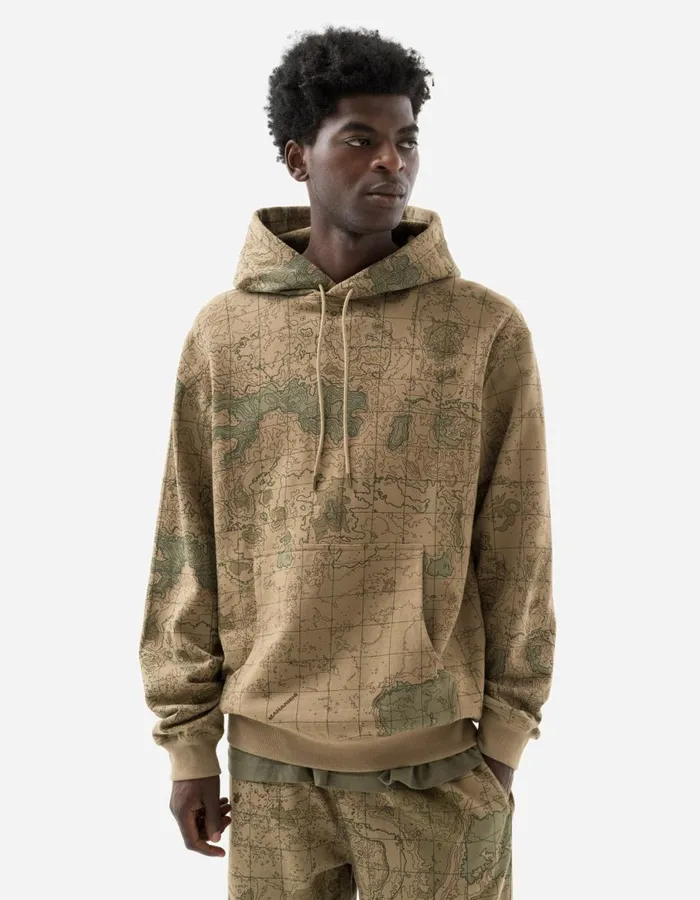 Maharishi Hooded Sweats 5228 Contour Hooded Sweat Desert 8211 Men