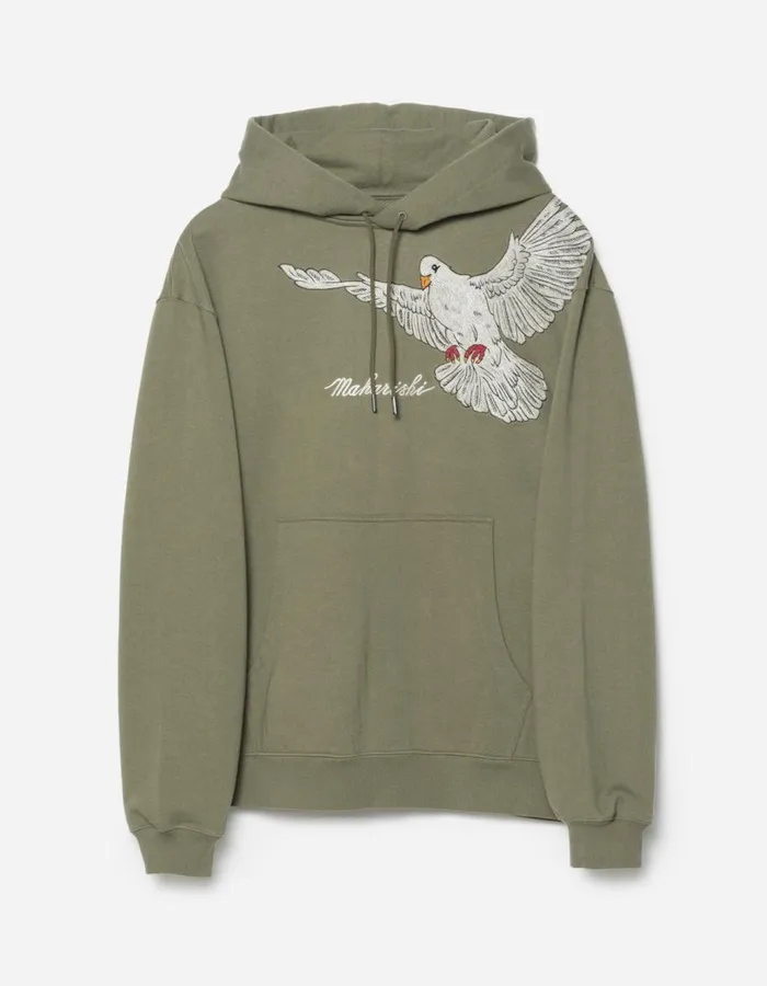 Maharishi Hooded Sweats 5321 Peace Dove Hooded Sweat Olive OG107F 8211 Men