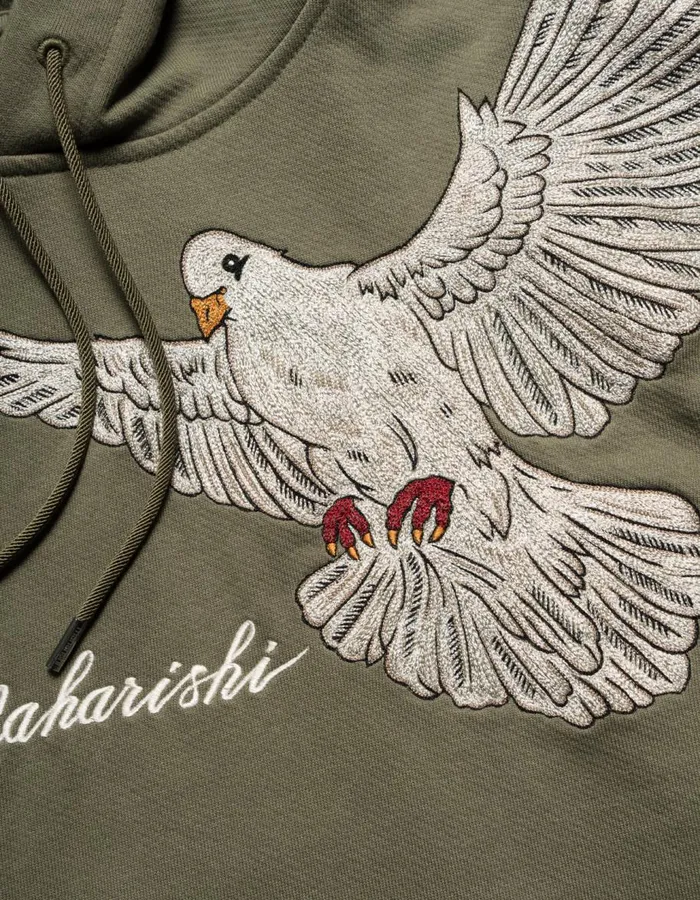 Maharishi Hooded Sweats 5321 Peace Dove Hooded Sweat Olive OG107F 8211 Men