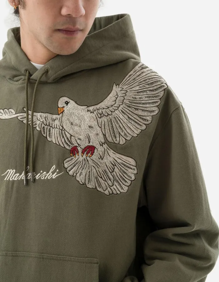 Maharishi Hooded Sweats 5321 Peace Dove Hooded Sweat Olive OG107F 8211 Men