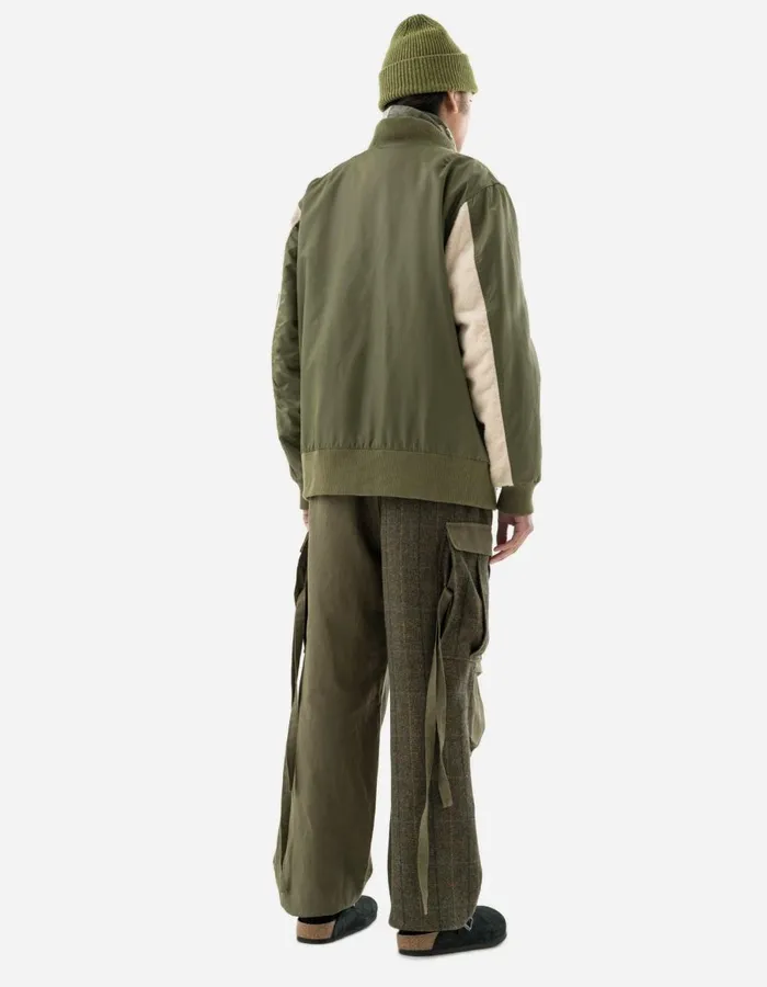 Maharishi Kimonos 5257 Fleece CWU Flight Kimono OliveEcru 8211 Men