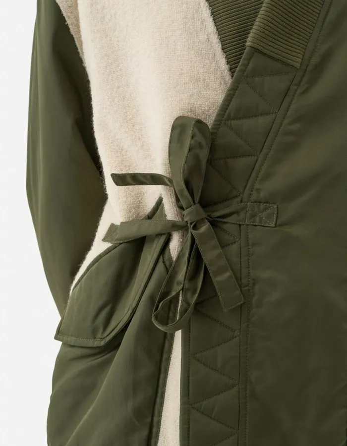Maharishi Kimonos 5257 Fleece CWU Flight Kimono OliveEcru 8211 Men