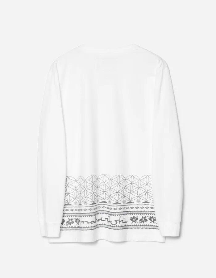 Maharishi Long Sleeve TShirts 1352 Thar Maharishi LS TShirt White 8211 Men