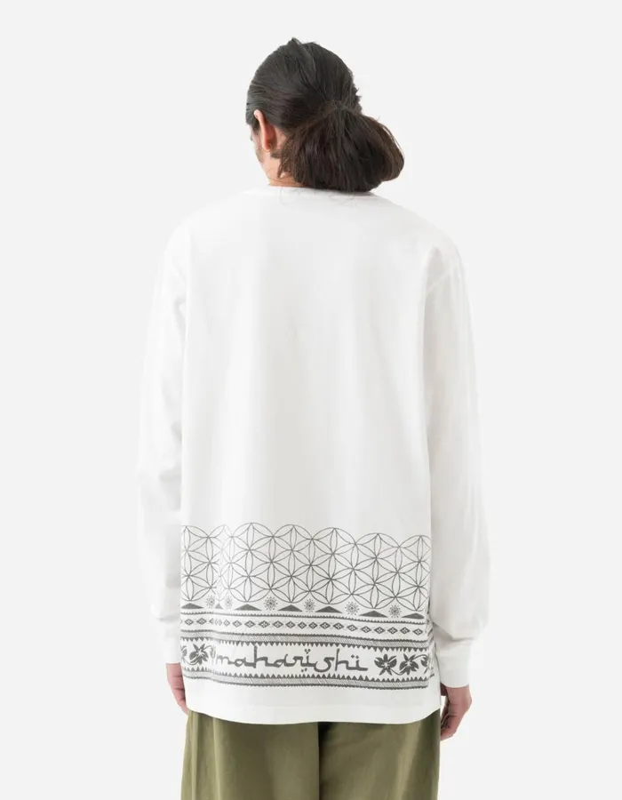 Maharishi Long Sleeve TShirts 1352 Thar Maharishi LS TShirt White 8211 Men