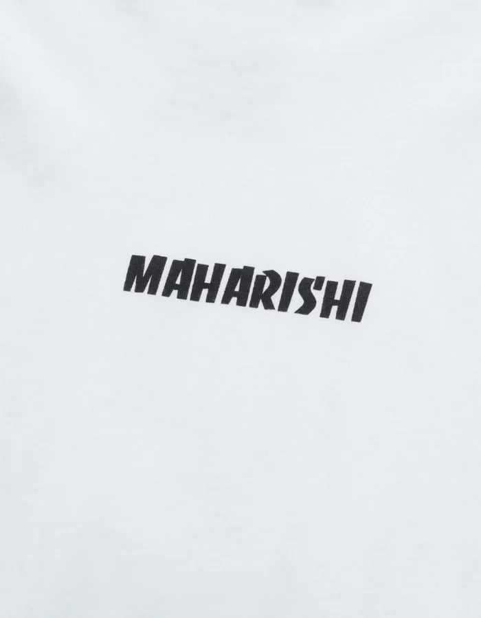 Maharishi Long Sleeve TShirts 1387 Duality Panther LS TShirt White 8211 Men