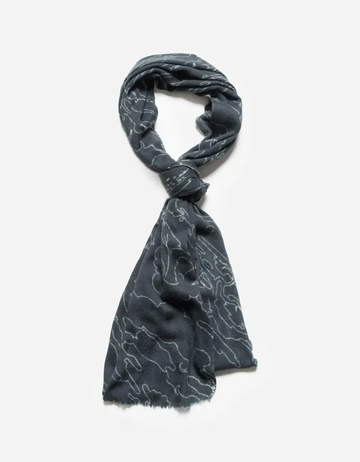 Maharishi Scarves 5139 Maha Basquiat Pashmina Black 8211 Men