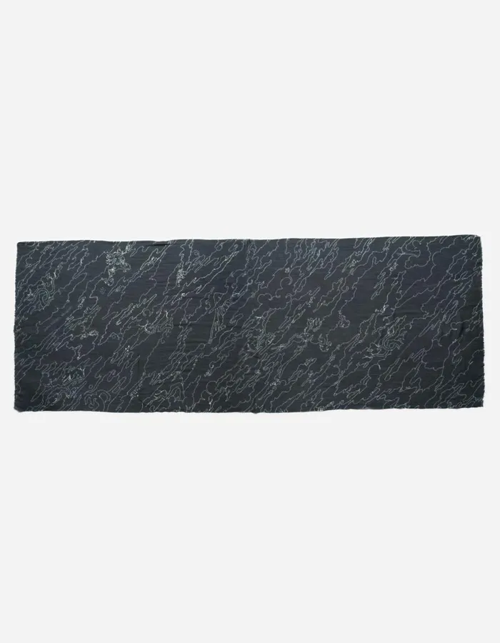 Maharishi Scarves 5139 Maha Basquiat Pashmina Black 8211 Men