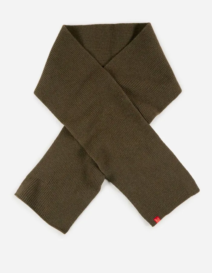 Maharishi Scarves 9278 Knitted MILTYPE Scarf Geelong Wool Mil Olive 8211 Men