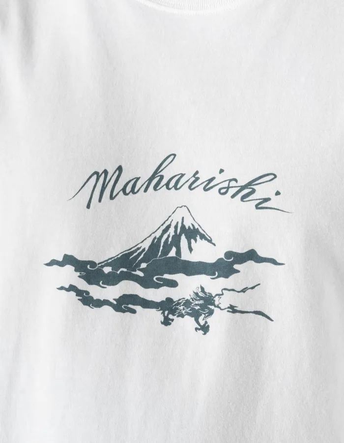 Maharishi Short Sleeve TShirts 1379 Mount Fuji TShirt White 8211 Men