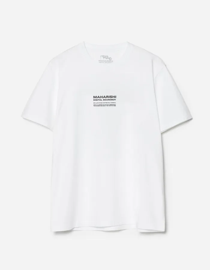 Maharishi Short Sleeve TShirts 1552 Maharishi X Digital SoundBoy TShirt White 8211 Men
