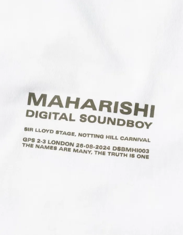 Maharishi Short Sleeve TShirts 1552 Maharishi X Digital SoundBoy TShirt White 8211 Men