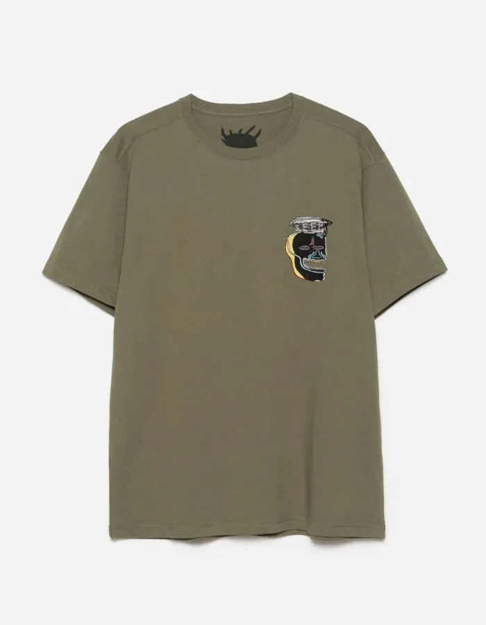 Maharishi Short Sleeve TShirts 5141 Maha Basquiat 5EEP TShirt OliveOG107F 8211 Men