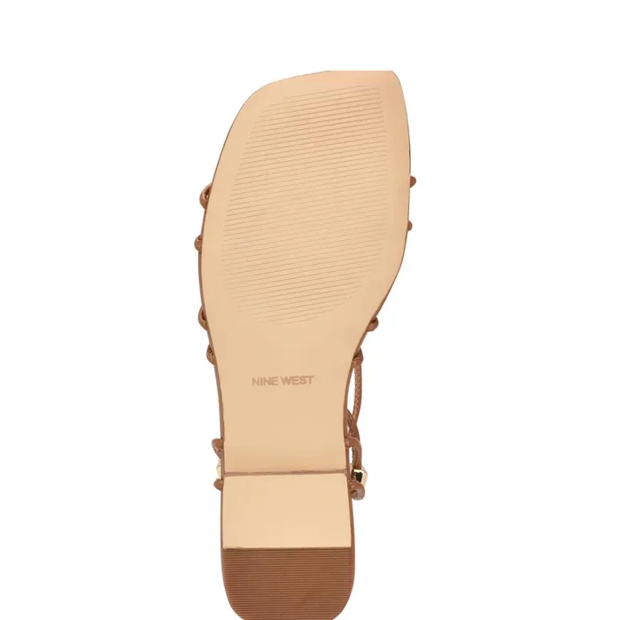 Majah Strappy Flat Sandals New Luggage Women Nine West Sandals Majah Strappy Flat Sandals New Luggage Women Nine West Sandals