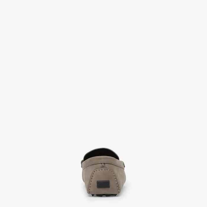 Man Beige Nubuck Leather Loafers Beige Fendi Loafers and Mocassins