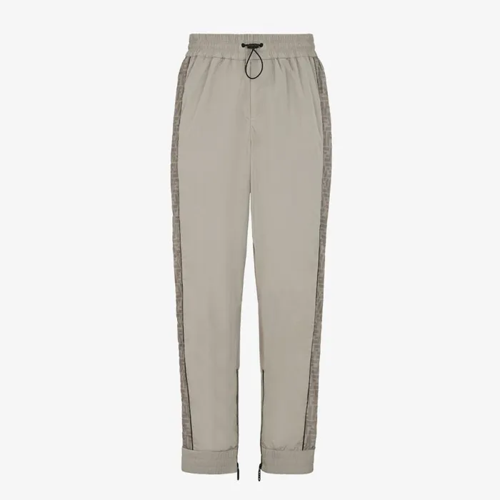 Man Beige Tech Fabric Trousers Beige Fendi Activewear