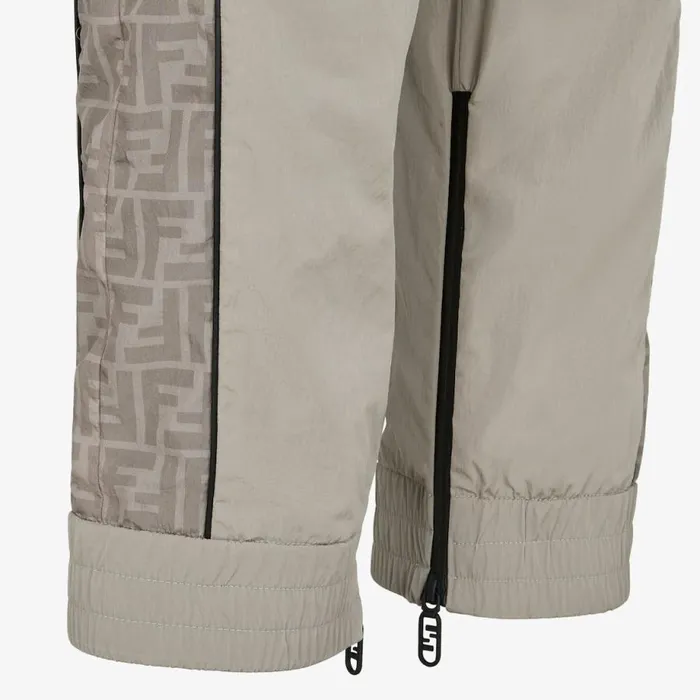 Man Beige Tech Fabric Trousers Beige Fendi Activewear