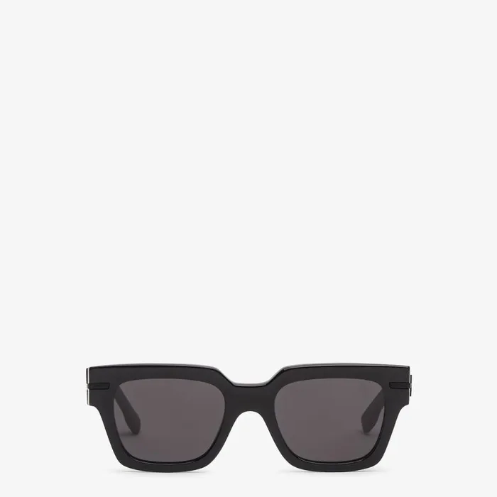 Man Black Acetate Sunglasses Black Fendi Sunglasses