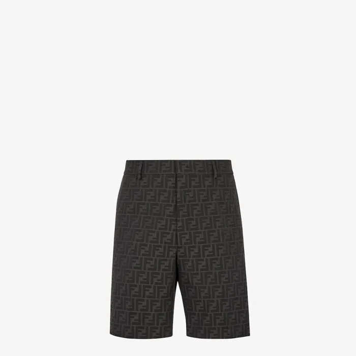 Man Black Fabric Trousers Black Fendi Denim and Trousers