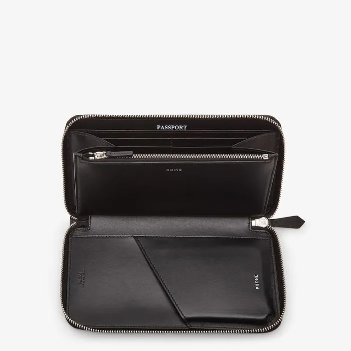 Man Black Fabric Wallet Black Fendi Wallets