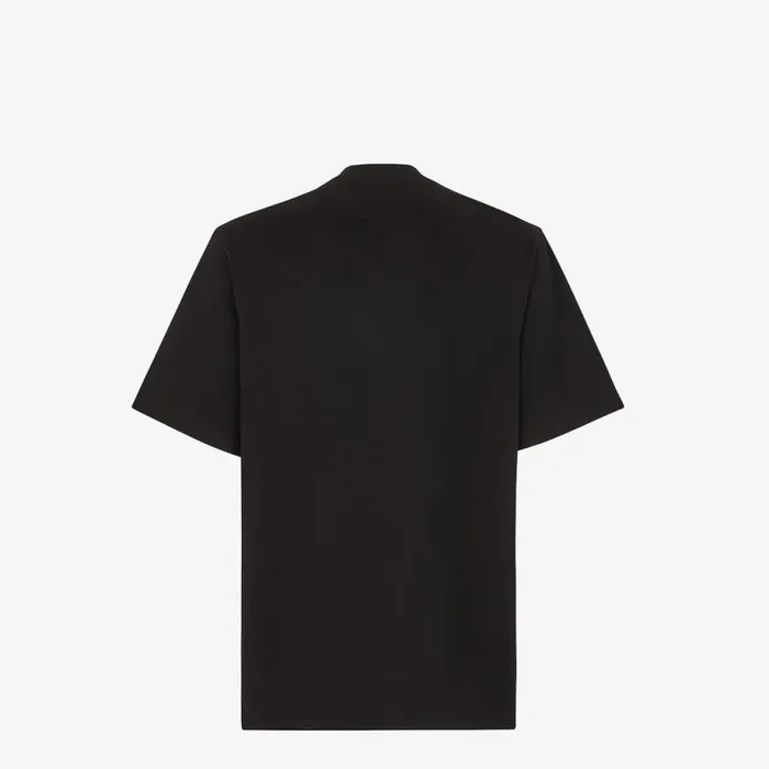 Man Black Jersey TShirt Black Fendi Tshirts and Polos