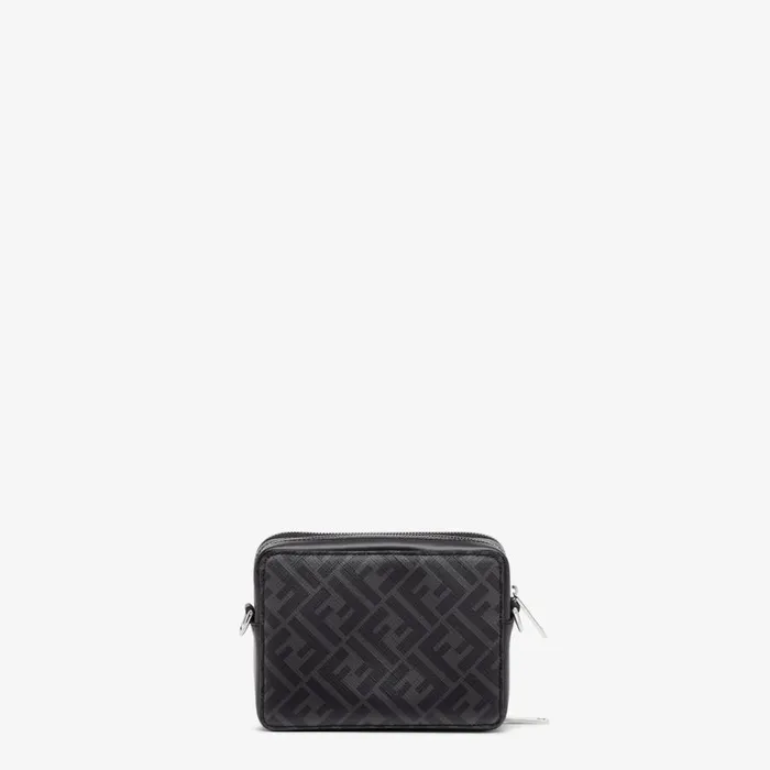 Man Black Leather And Ff Bag Black Fendi Mini Bags