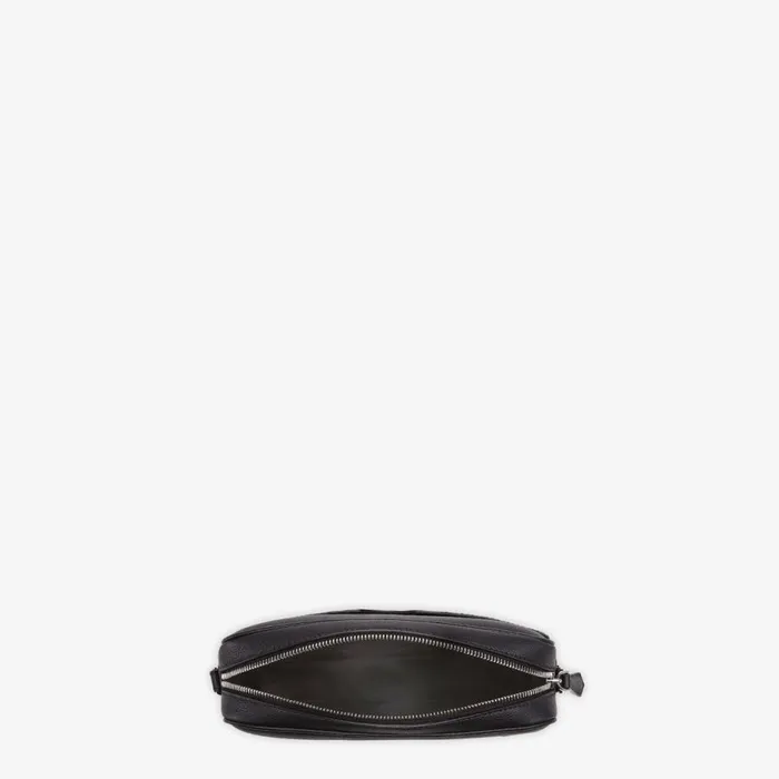 Man Black Leather Bag Black Fendi Messenger Bags
