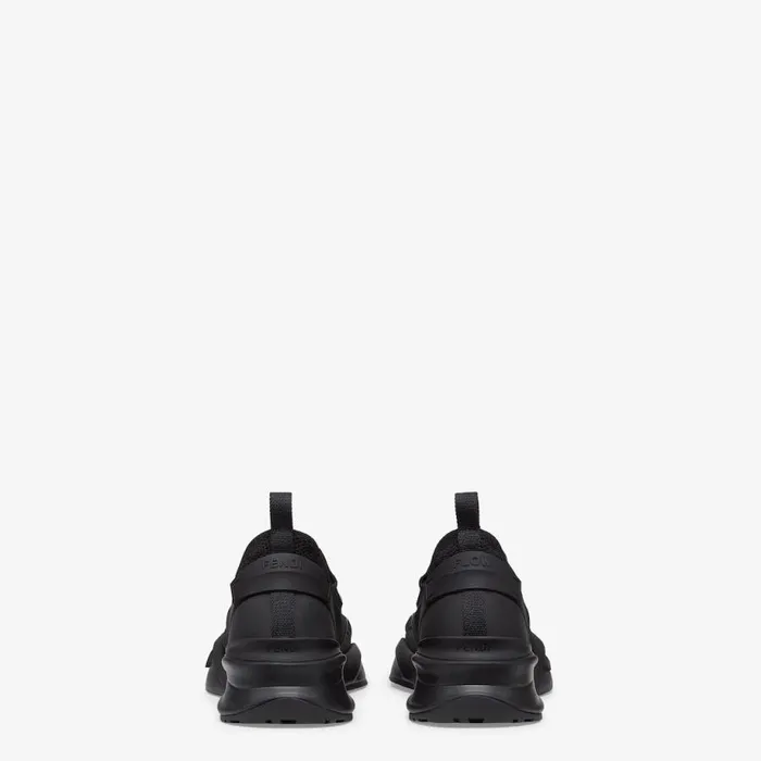 Man Black Mesh Running Sneakers Black Fendi Fendi Flow